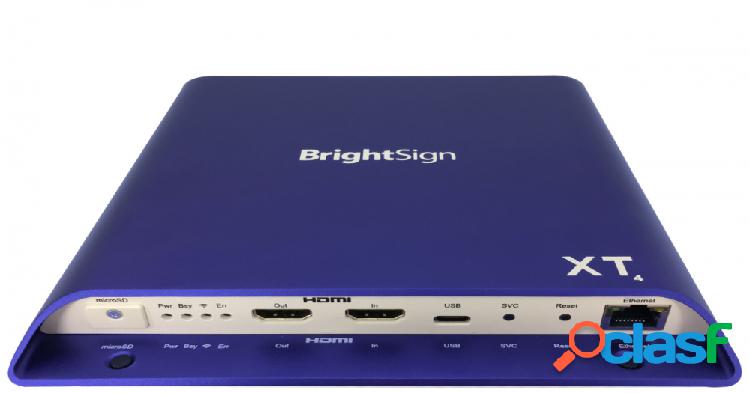 Brightsign Reproductor Multimedia XT1144, 4K Ultra HD, HDMI,