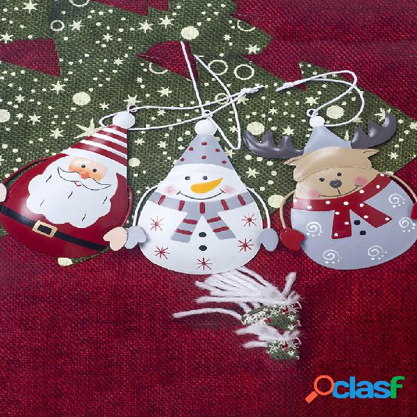 Hierro forjado Navidad Papá Noel Elk Árbol de Navidad