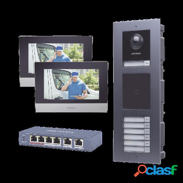 Hikvision Videoportero DS-KD8003-IME1, Altavoz, Alámbrico,