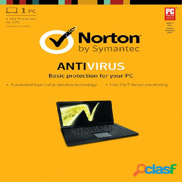 Norton LifeLock AntiVirus Basic Español, 1 Usuario, 1 Año,