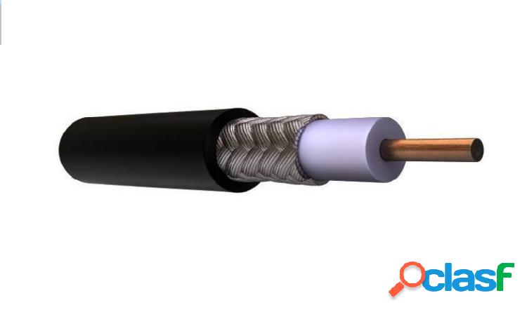 Viakon Cable Coaxial, 3 Metros, Negro