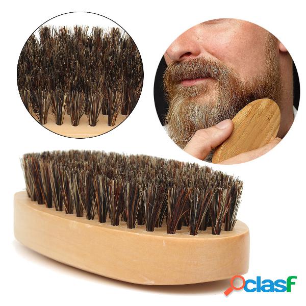 Barba de hombre de madera Cepillo Bigote de cerdas de