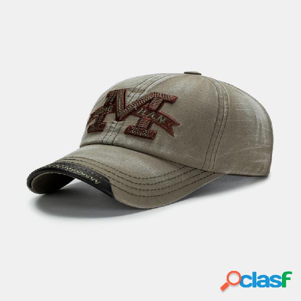 Gorra de béisbol ajustable de algodón lavado de alta