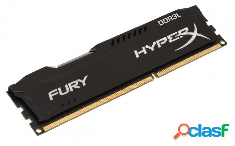 Memoria Kingston HyperX FURY Black LoVo DDR3L, 1600MHz, 8GB,