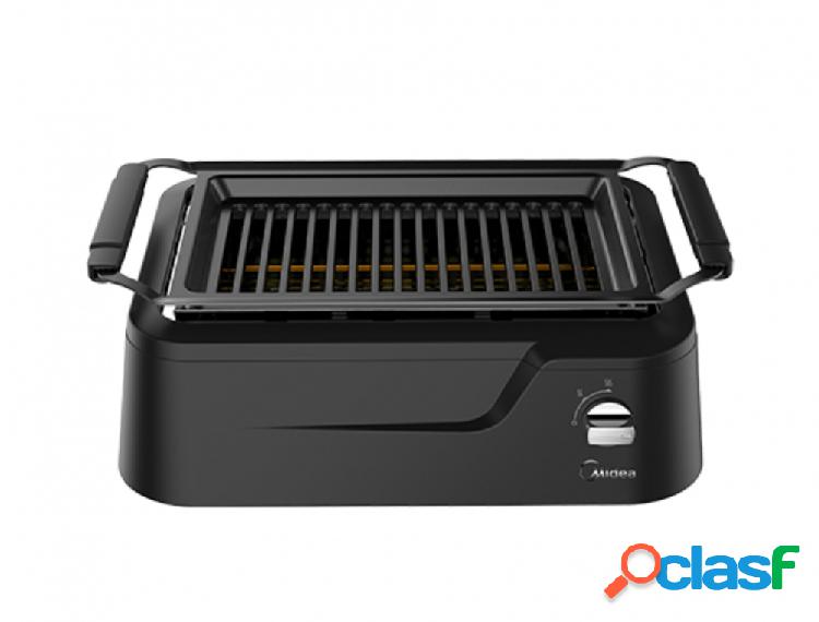 Midea Parrilla Eléctrica MSG15IR2EB, Antiadherente, 1660W,
