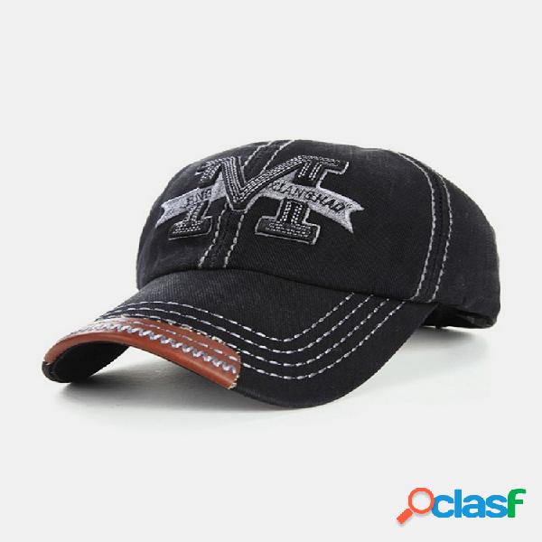 Gorro ajustable de M bordado gorro solar de béisbol de