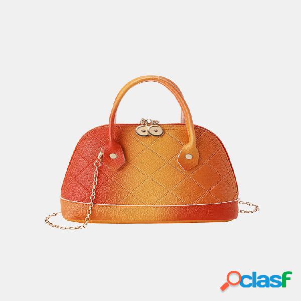 Mujer Ombre Cadena Shell Bolsa Crossbody Bolsa Satchel Bolsa