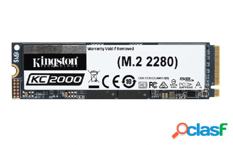 SSD Kingston KC2000 NVMe, 500GB, PCI Express 3.0, M.2