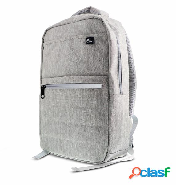 Xtech Mochila de Poliéster XTB-214GY para Laptop 15.6",