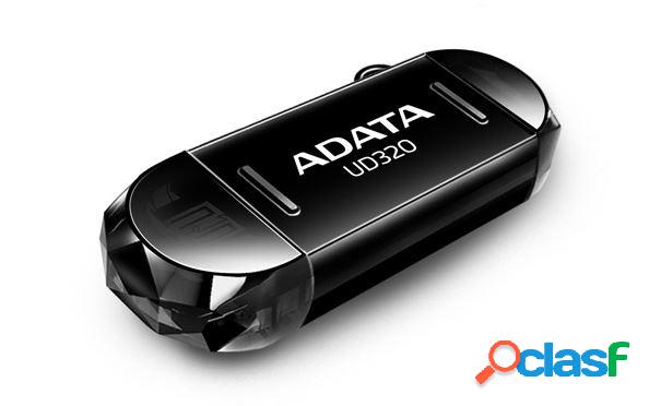 Memoria USB Adata UD320, 32GB, USB 2.0/Micro USB, Negro