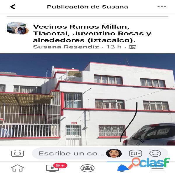 Vendo casa Ramos Millán Tlacotal Iztacalco