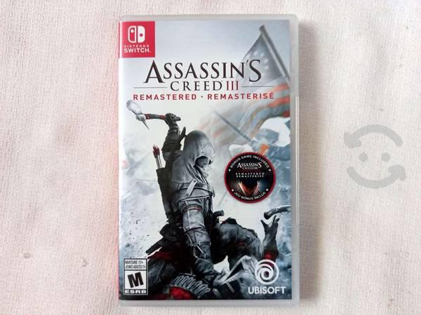 Assassins Creed 3 con Liberations Switch NUEVO