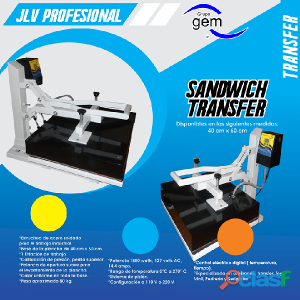 JLV PROFESIONAL SANDWICH TRANSFER