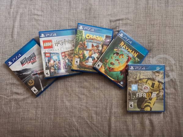 Set de 5 juegos PS4... como nuevos:)