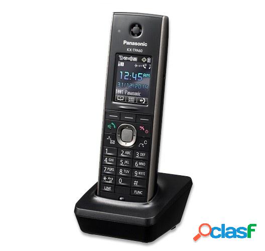 Panasonic Teléfono IP KX-TPA60, 1 Auricular, Altavoz, Negro