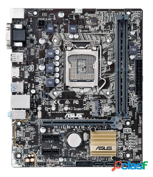 Tarjeta Madre ASUS micro ATX H110M-A/M.2, S-1151, Intel