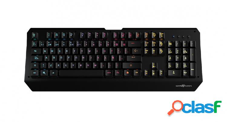Teclado Gamer Game Factor KBG601 RGB, Teclado Mecánico,