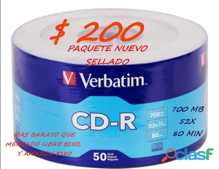 CD R VERBATIM 50 DISCOS