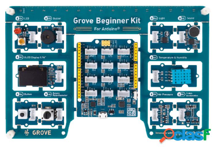 Seed Kit de Placa de Desarrollo Arduino Grove, 10 Módulos