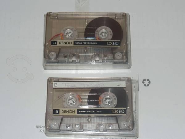 2 cassettes audio DENON DX 60 minutos Tipo I