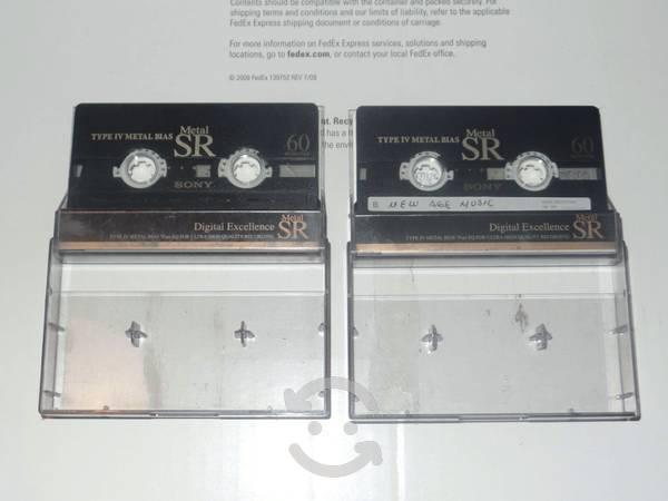 2 cassettes audio SONY SR Metal 60 minutos usados
