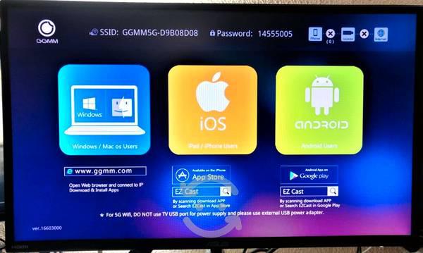 EZcast espejo a pantalla GGMM V-Linker Dongle 5G