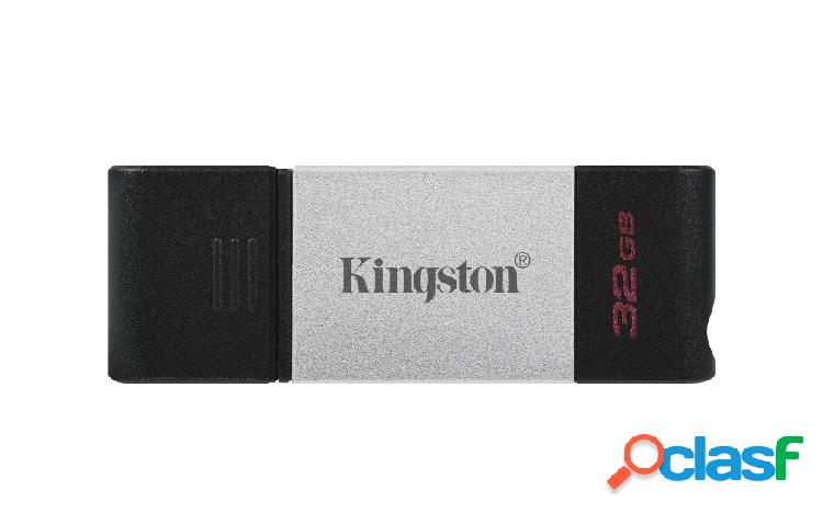 Memoria USB Kingston DataTraveler 80, 32GB, USB 3.2, Lectura