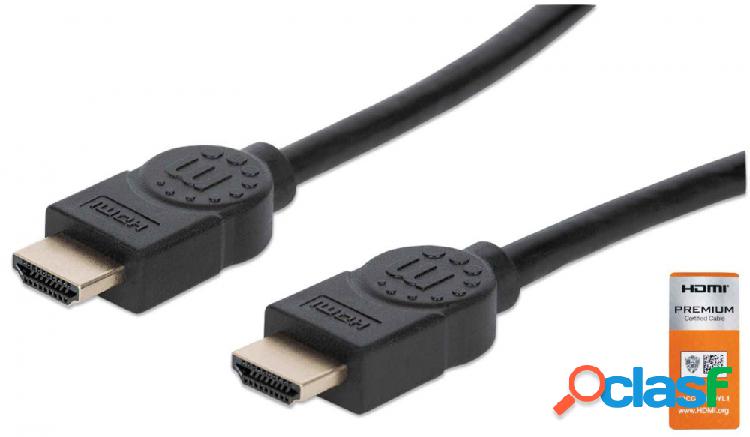 Manhattan Cable con Certificación Premium HDMI 2.0 Macho -