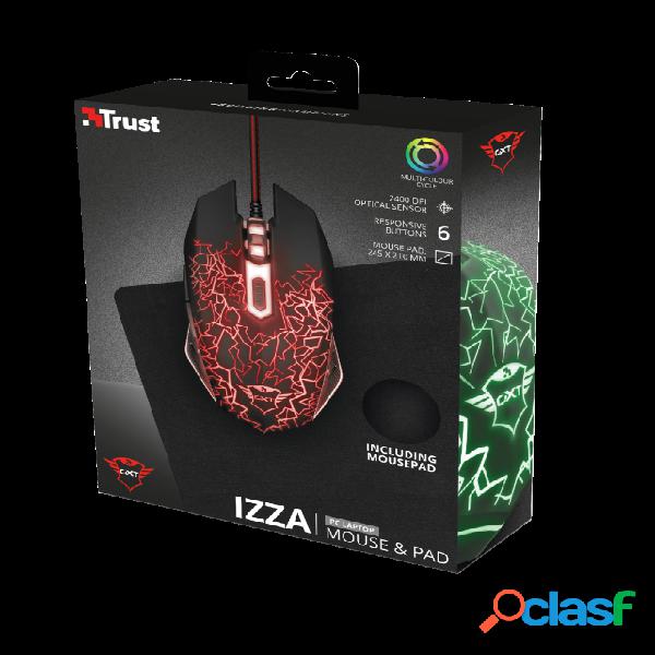 Mouse Gamer Trust Óptico GXT 783 Izza, Alámbrico, USB,