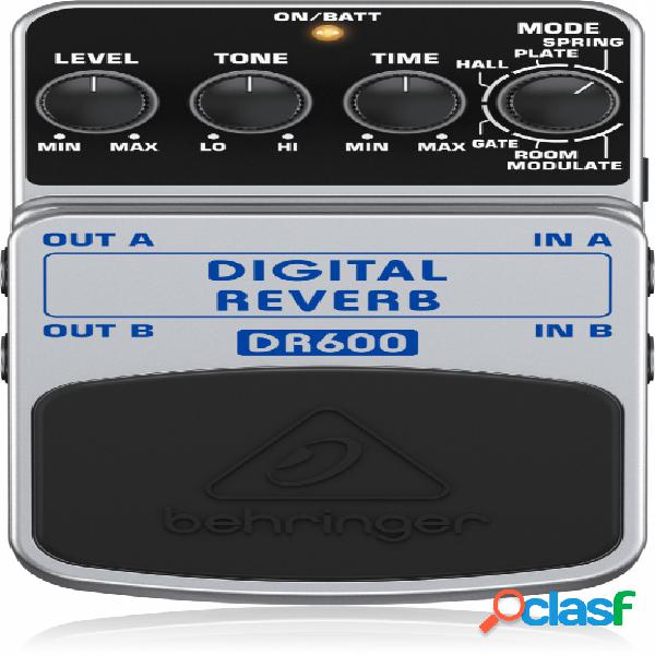 Behringer Pedal Digital DR600, Negro/Plata