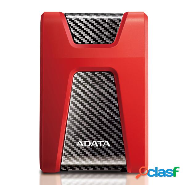 Disco Duro Externo Adata HD650, 2.5, 1TB, USB 3.1, Rojo -