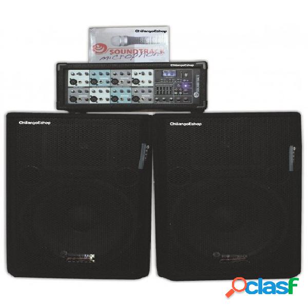 Soundrack Mezcladora Amplificada SHA-108BT, 8 Canales, 200W