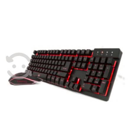 Kit teclado y mouse gamer vorago usb para pc
