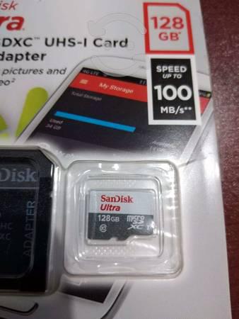 Memoria MicroSD Sandisk 128gb originales clase 10