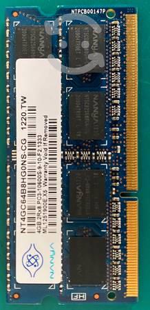 Memoria RAM DDR3 4GB SO-DIMM 2RX8