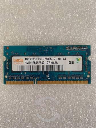 Memoria Ram para Laptop DDR3 1GB 2Rx16 PC3-8500S