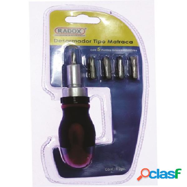 Radox Desarmador de Matraca 310-035, con Puntas