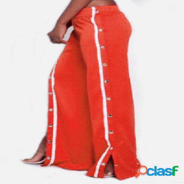 Pantalones largos de la cintura del deporte de la pierna del