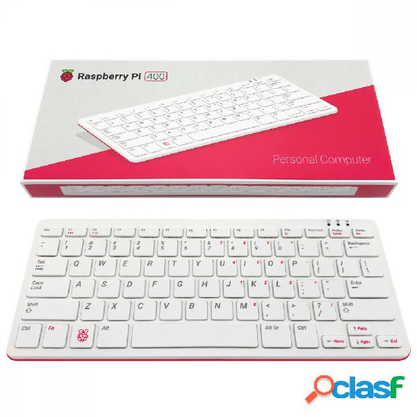 Raspberry Kit de Placa de Desarrolo Pi 400, 32GB, Wi-Fi -