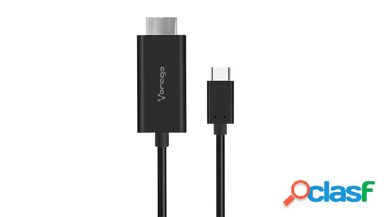 Vorago Cable HDMI Macho - USB-C Macho, 4K, 60Hz, 1.8 Metros,