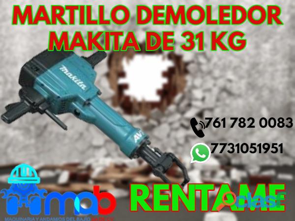 RENTA DE MARTILLO DEMOLEDOR DE 31KG