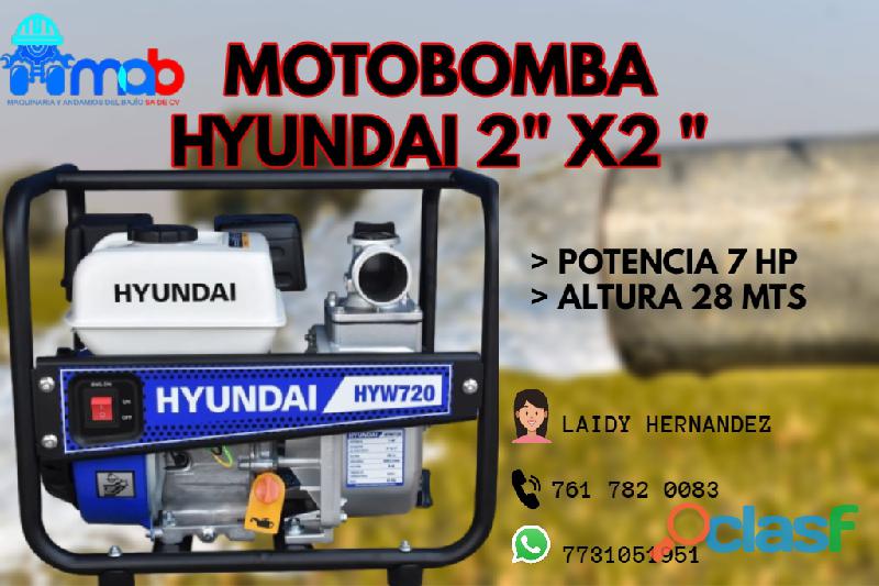 VENTA DE MOTOBOMBA DE 2" X 2" HYUNDAI