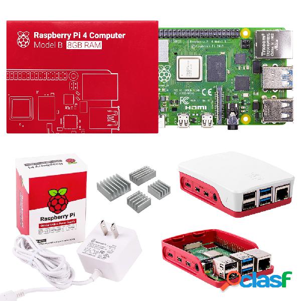 Kit Raspberry Pi 4 Kit, 8GB, WiFi, USB 3.0, Bluetooth,