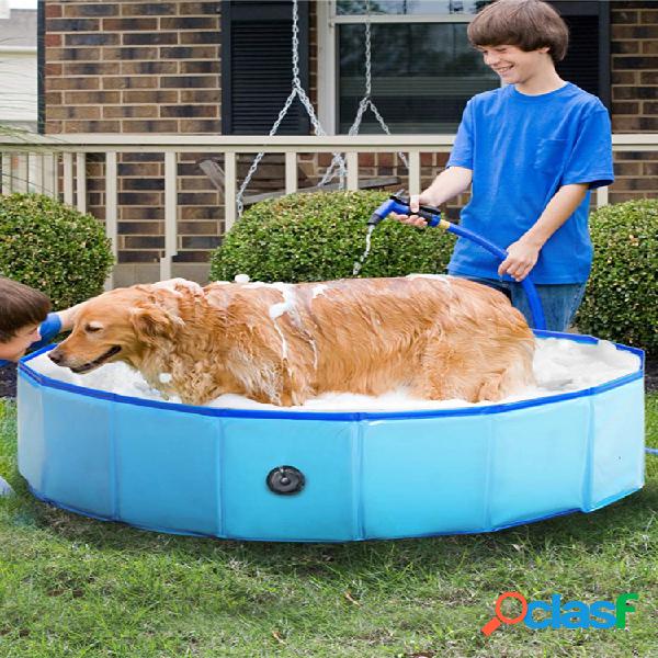 Pvc Pet Piscina Plegable Perro Bañera al aire libre Bañera