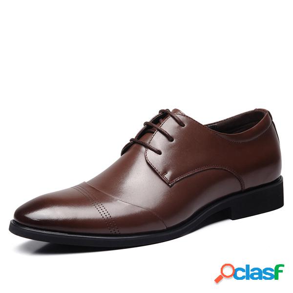 Zapatos de vestir formales del negocio del dedo del pie en