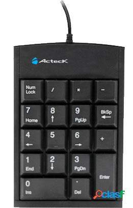 Acteck Teclado Numérico KP-300, USB, Negro