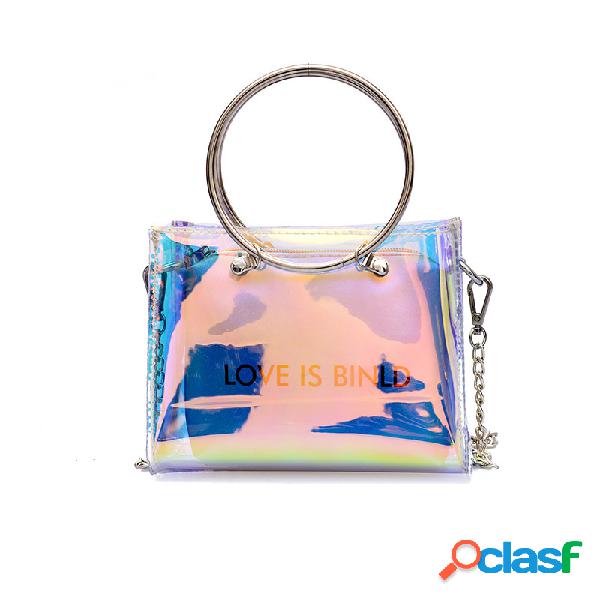 Mujer Bolso Messenger Chain de gran capacidad Bolsa Bolso