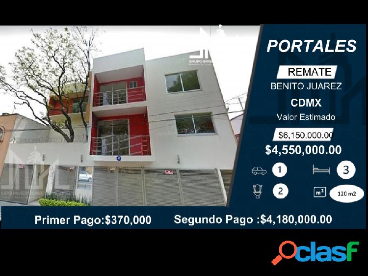 CASA en Portales en REMATE $4,550,000