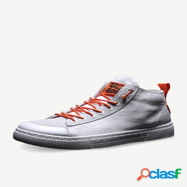 Zapatos de lona de alta superior de los hombres Temporada de