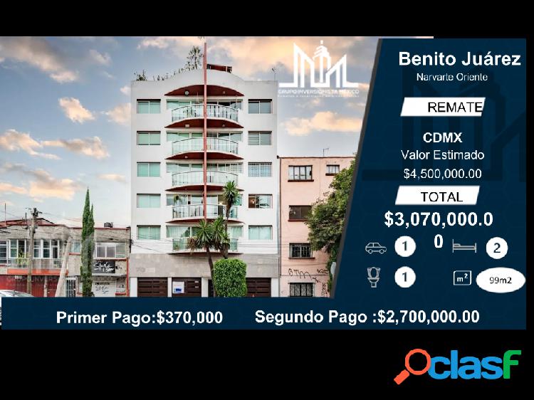 Narvarte Oriente $3,070,000.00